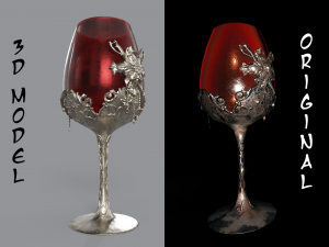 resident evil village lady dimitrescu wine glass 3D Принт Модель