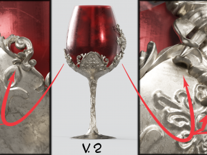 resident evil village lady dimitrescu wine glass 3D Принт Модель