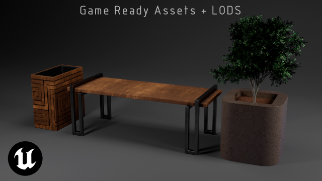 spiral urn and bench 3D Modell .c4d .max .obj .3ds .fbx .stl .blend