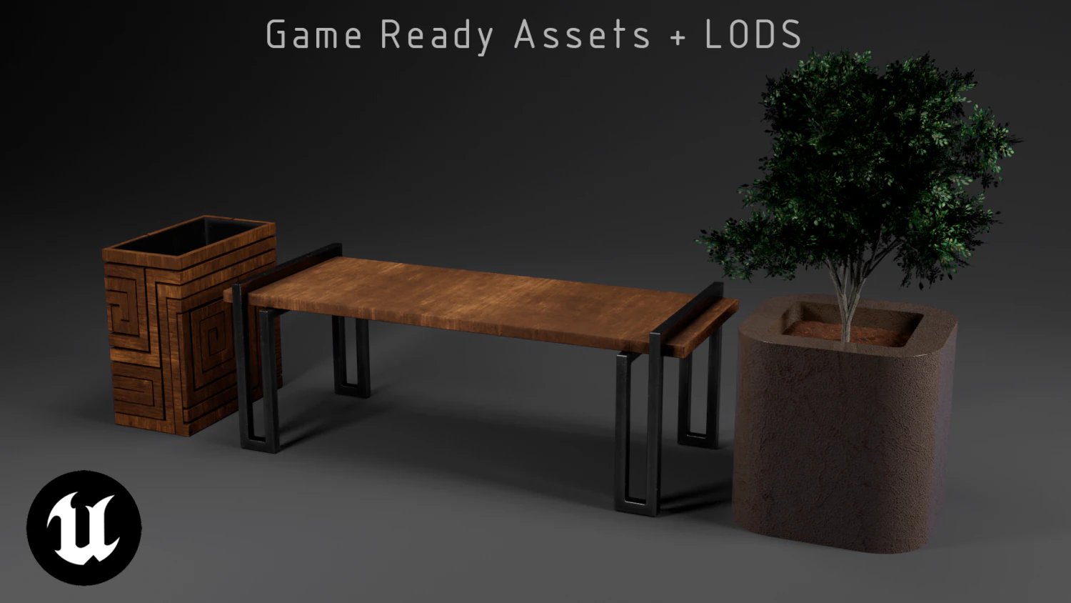 spiral urn and bench 3D Model .c4d .max .obj .3ds .fbx .stl .blend