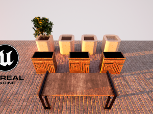 spiral urn and bench 3D Modell