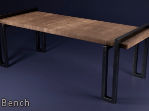 spiral urn and bench 3D Modell