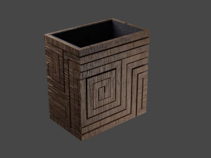 spiral urn and bench 3D Model