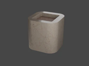 spiral urn and bench 3D Model
