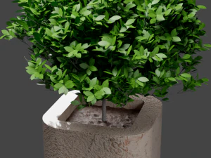 spiral urn and bench 3D Model