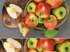 bowl of apples 3D Model