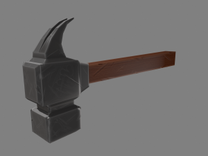 stylized hammer Modello 3D