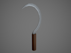 stylized sickle Modello 3D