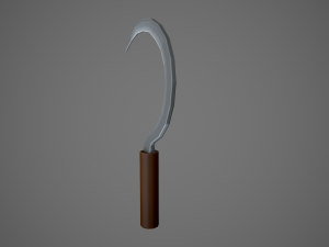 stylized sickle Model 3D