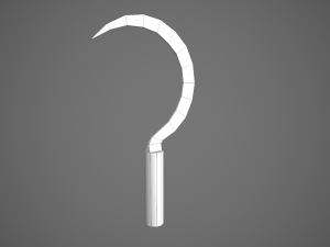 stylized sickle Model 3D