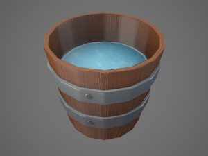 stylized bucket 3D 모델