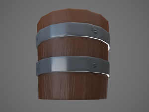 stylized bucket 3D 모델