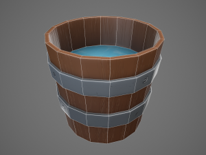 stylized bucket 3D 모델