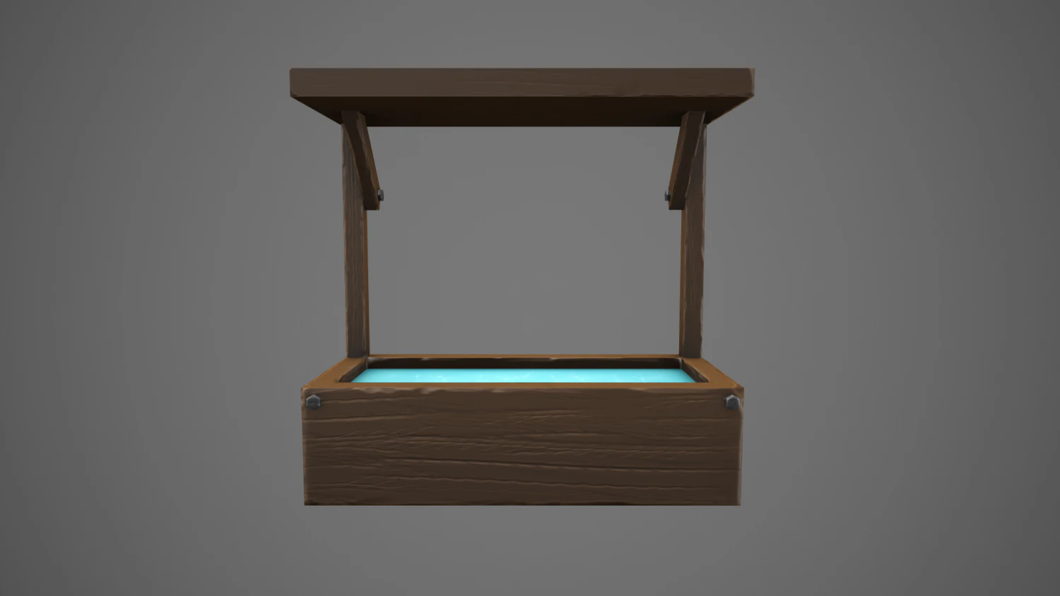 stylized horse water trough 3D Model .c4d .max .obj .3ds .fbx .stl .blend 