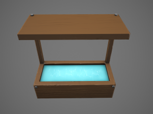 stylized horse water trough 3D Model
