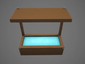 stylized horse water trough 3D Model