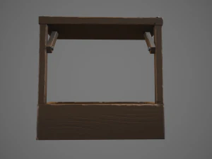 stylized horse water trough 3D Model