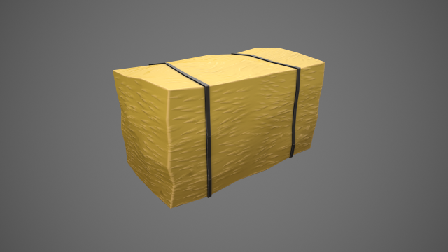 stylized hay bale Modelo 3D .c4d .max .obj .3ds .fbx .stl .blend 