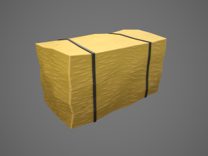 stylized hay bale 3D-Modell