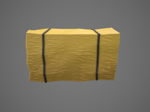 stylized hay bale Modelo 3D