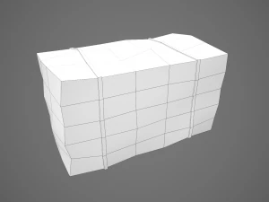 stylized hay bale 3D Model
