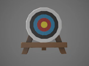 target panahan bergaya Model 3D