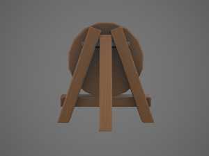 stylized archery target Model 3D