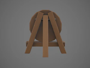 stylized archery target 3D Model