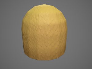 stylized hay stack Model 3D