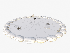 cartoon pond Model 3D