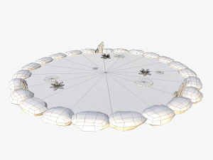 cartoon pond 3D Model