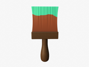cartoon paintbrush Modello 3D