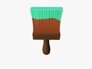 cartoon paintbrush 3D Model