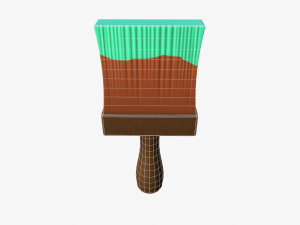 cartoon paintbrush 3D मॉडल