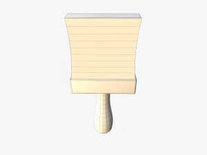 cartoon paintbrush 3D Model
