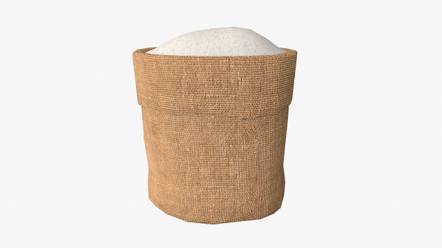 rice in sackcloth Modelo 3D .c4d .max .obj .3ds .fbx .stl .blend 