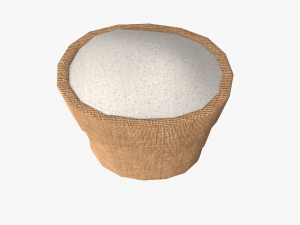 rice in sackcloth Modelo 3D