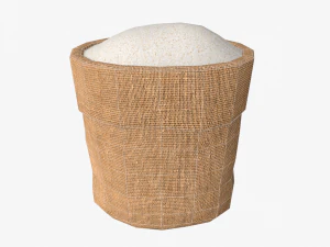 rice in sackcloth 3D Model
