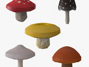 mushroom pack 3D Модель