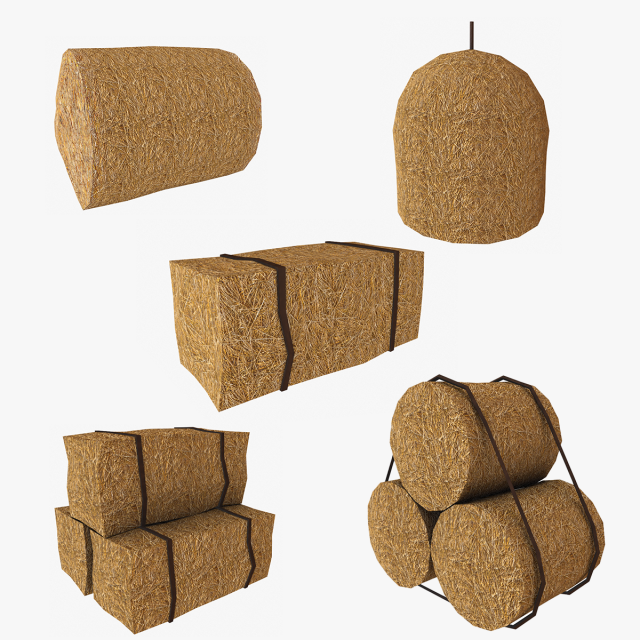 straw pack Model 3D .c4d .max .obj .3ds .fbx .stl .blend 