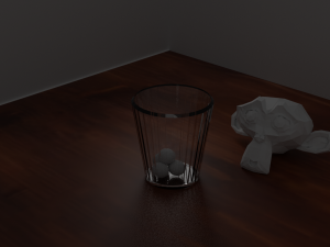 glass with balls CG 纹理
