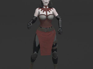 吸血鬼女孩 3D 模型