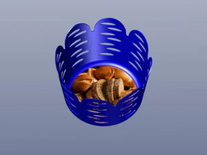 cesta de p&atilde;o 3d Modelo de Impressão 3D