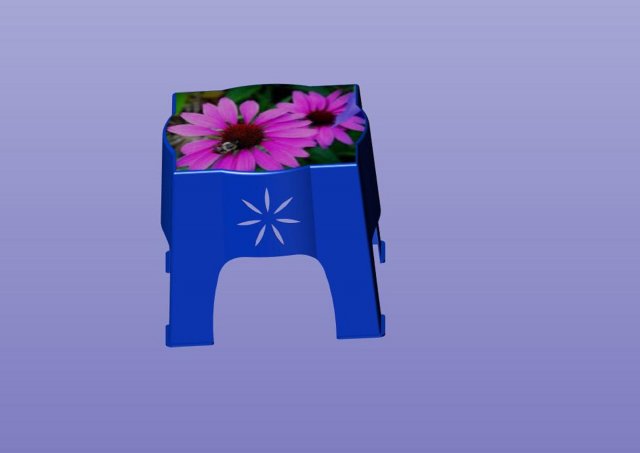 3d plastic stool Model do druku 3D .c4d .max .obj .3ds .fbx .stl .blend 