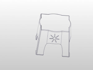 3d plastic stool Model do druku 3D
