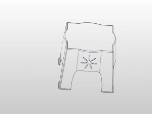 3d plastic stool 3D Print Model