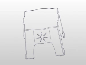 3d plastic stool 3D Print Model