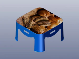 Mesa pequena de pl&aacute;stico 3d stl Modelo de Impressão 3D