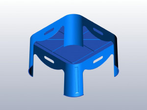 3d stl plastic small table 3D 打印模型