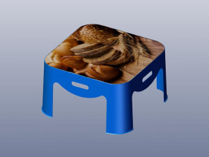 3d stl plastic small table 3D 打印模型